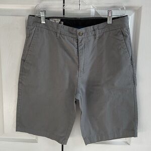 Volcom Men's Charcoal Flat Front Shorts